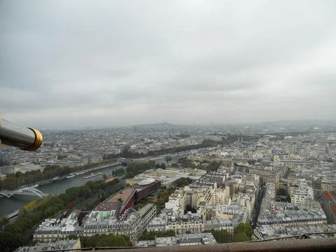 Views of Paris from the observation deck Foto stock