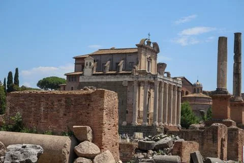 Views of part of Rome 库存照片