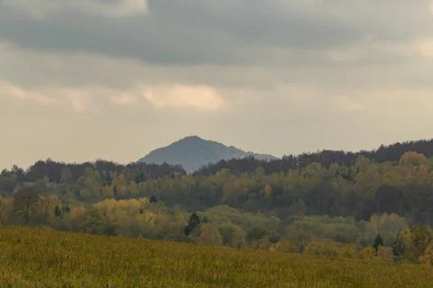 Views on  the path to Tarnica - the highest mountain in Bieszczady Stock Photos