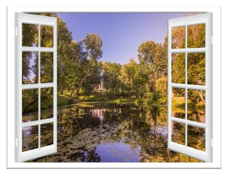 Views of the pond Stock Photos