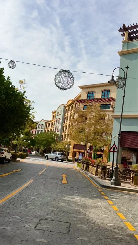 Views of Qanat Quartier, Doha, Qatar - January 06, 2026 Stock Footage 325899505