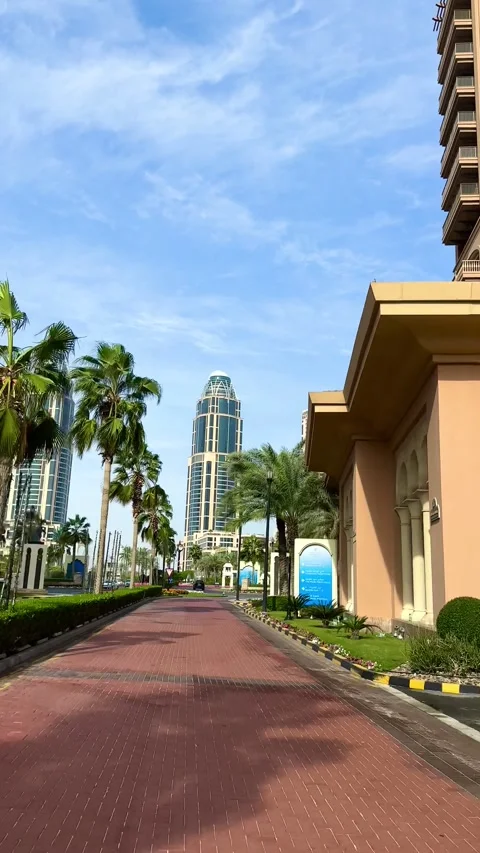 Views of Qanat Quartier  . Doha, Qatar- January 06, 2026 Stock Footage 325899551