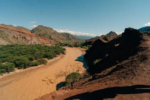 Views of Quebrada de las Conchas landmark in Salta, northern Argentina Stock Photos