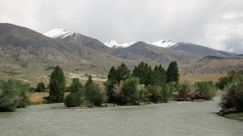 Views of the river Chuya. Altai. Stock Footage 97371345