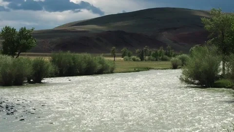 Views of the river Chuya. Altai. Stock Footage 97371375
