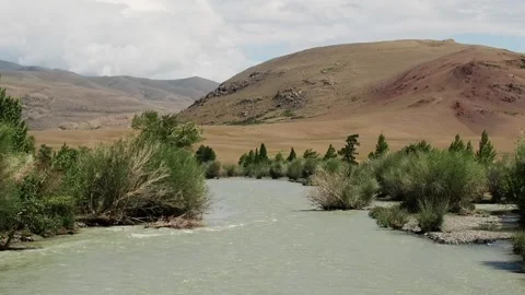 Views of the river Chuya. Altai. Stock Footage 97371518