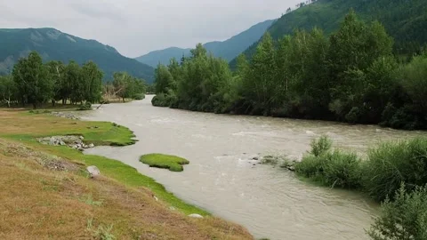 Views Of The River Chuya. Altai. Stock Footage 99140885