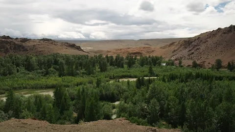Views Of The River Chuya And Chuysky Trakt. Video stock 94375322