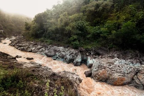 Views of the river in the mountains Stock Photos