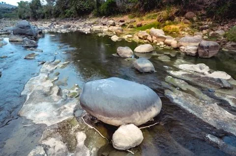 Views of the river in the mountains Stock Photos