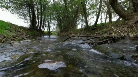 Views of river water Stock Footage 234578052