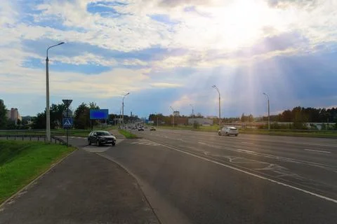 Views of the road highway on a sunny day in summer. 写真素材