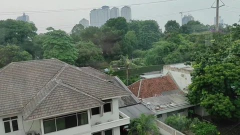 Views from running public train Stock Footage 263582277