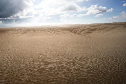 Views of sand dune Stock Photos