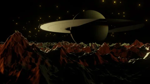 Views of Saturn Space Background Video stock 267213529
