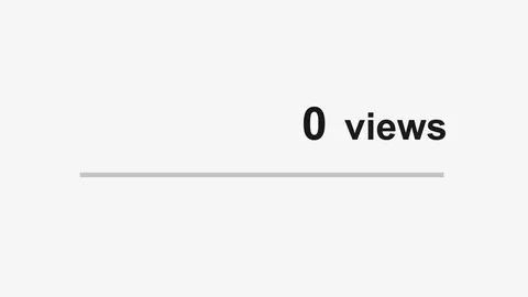 Views Screen Million Count For Social Media Video stock 118080696