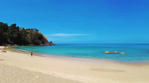 Views of  the sea with Phi Phi  Island, Krabi Province, Thailand, Video stock 151475297