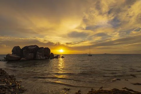 Views from the Seychelles Foto stock
