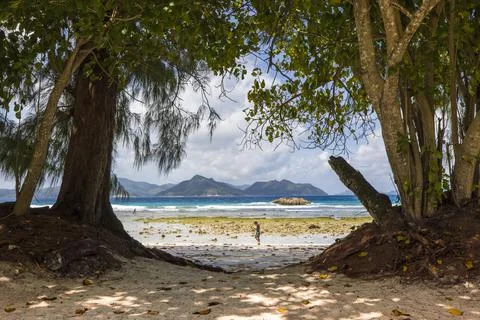 Views from the Seychelles Foto stock