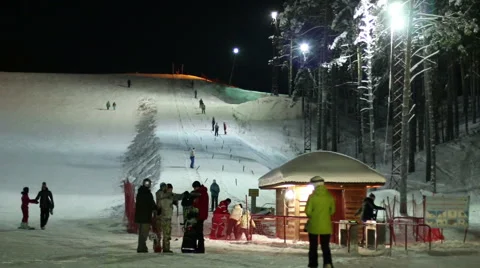 Views of the ski lift Stock Footage 59556506