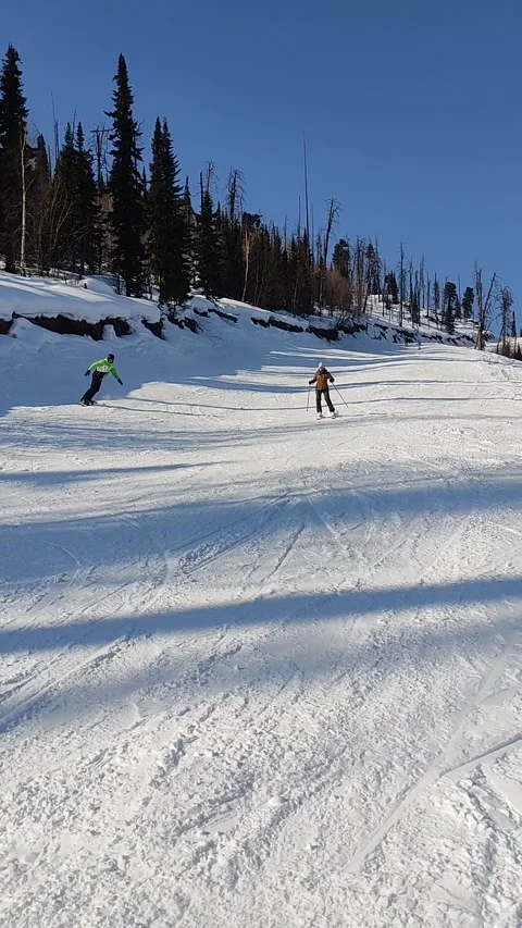 Views of the ski resort Teletski. Stock Footage 268008480