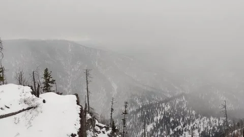 Views of the ski resort Teletski. Stock Footage 268010468