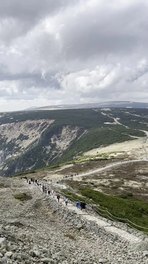 Views from Śnieżka Stock Footage 309005193