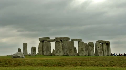 Views of the Stonehenge Stock Footage 58292047