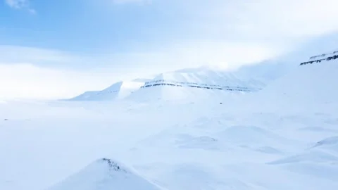 Views of the Svalbard archipelago, Arctic Stock Footage 324679642
