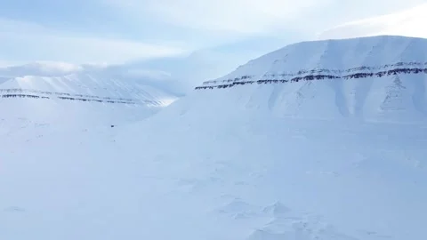 Views of the Svalbard archipelago, Arctic Stock Footage 324679655
