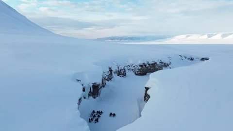 Views of the Svalbard archipelago, Arctic Stock Footage 324680605