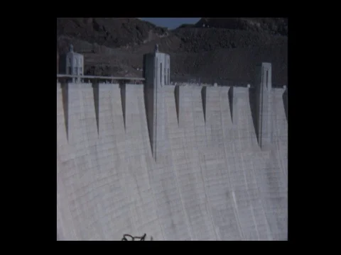 Views from top of Hoover Dam Vídeo Stock 72545701