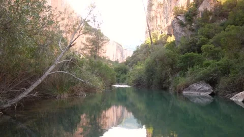 Views of the Turia River Stock Footage 262962875