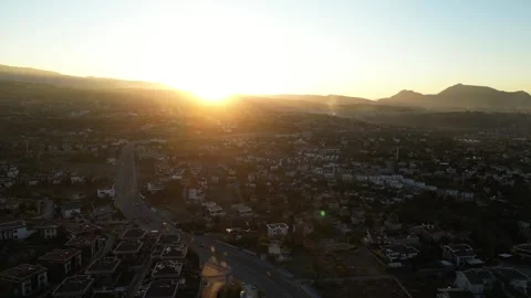 Views of villas at sunset 動画素材 292034027