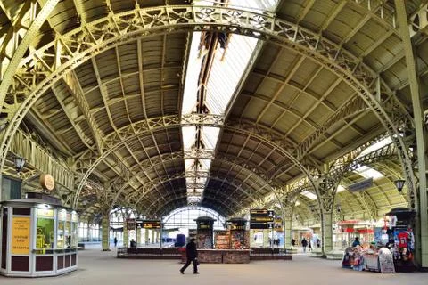 Views of the Vitebsk station platform Stock Photos