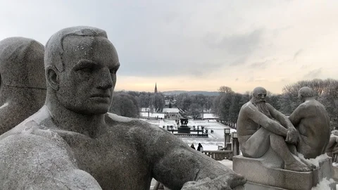 Vigeland park monuments 6 Видео 100887829