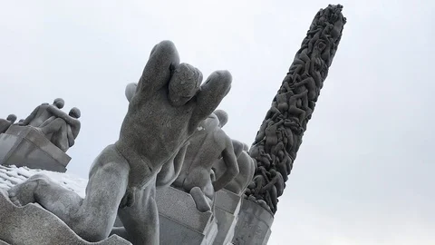 Vigeland park oslo munuments 3 Видео 100889293