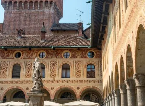 Vigevano: piazza ducale 写真素材