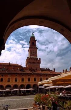 Vigevano, Piazza Ducale. Stock Photos