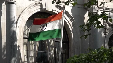 Vigil held outside Indian High Commission for victims of Air India crash Stock Footage 311330494