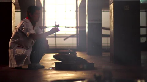 Vigneron winemaker tasting Stock Footage 62472524