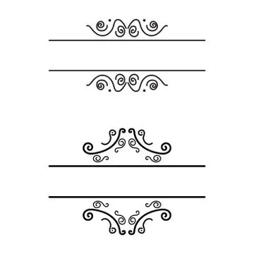 Vignette frames set Stock Illustration