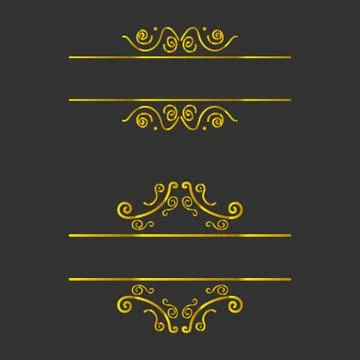 Vignette frames set Stock Illustration