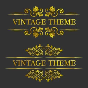 Vignette frames set Stock Illustration