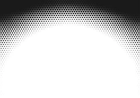Vignette halftone pattern with dots gradient background. Vector Stock Illustration