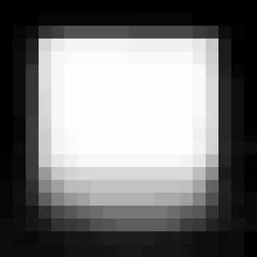 Vignette pixel grunge vector white stain on black Stock Illustration