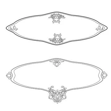 Vignettes banner Stock Illustration