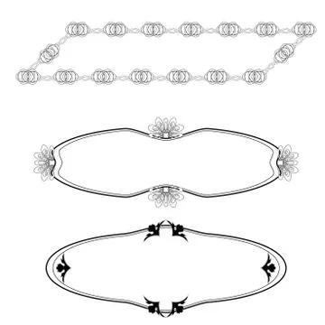 Vignettes banner Stock Illustration