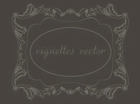 Vignettes in vector Stock Illustration