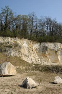 The Vigny Quarry in Val d Oise Stock Photos